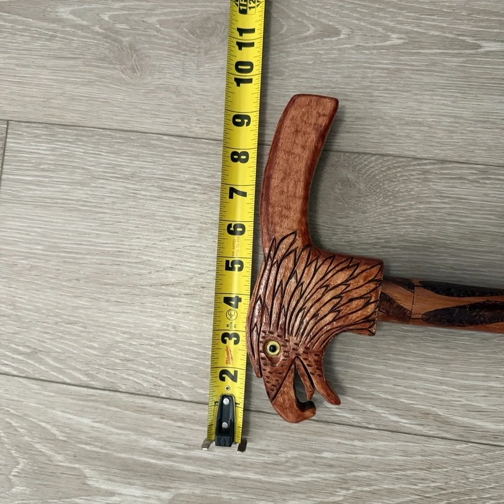 Eagle Head Walking Stick Handmade Cane Hiking Trail Gift Customized 38